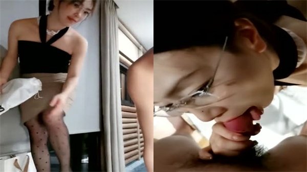 黑丝高跟眼镜娘骚秘书大战狼友，激情四射